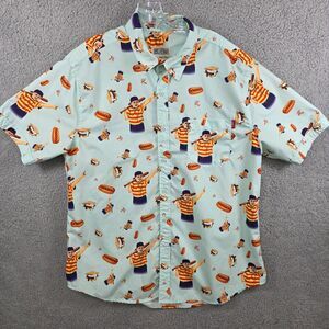 RSVLTS Men's Great Hambino The Sandlot Button Up Short Sleeve Shirt Size XL